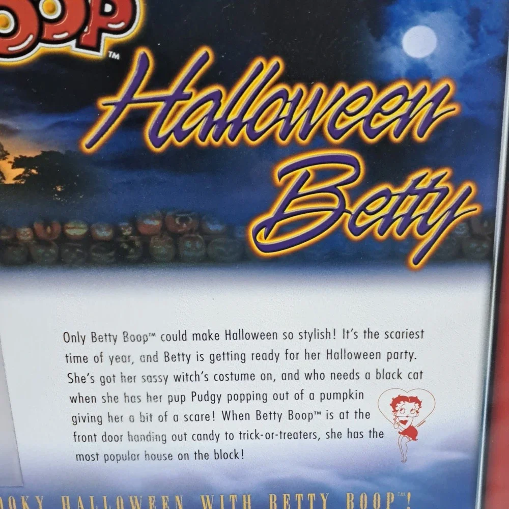 Betty‎ Boop Patch Halloween Betty Pudgy Clothing Patch Collectible Vintage Witch